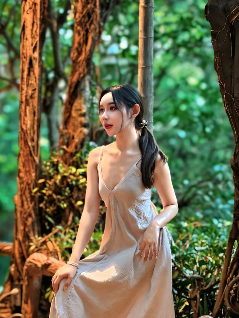 Detailed beauty portrait of Ruethaikarn (Nim), Thai Model in Chiang Mai, highlighting natural makeup and lighting. | ภาพถ่ายบิวตี้พอร์ตเทรตของ นิ่ม ฤทัยกาญจน์ นางแบบไทยในเชียงใหม่